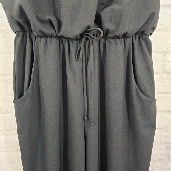 A City Triangles Womens Black Lace Sleeveless Casual Straight Jumpsuit Size XL - Picture 4 of 13